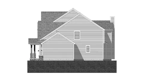The Hawthorne house plan, exterior view 2